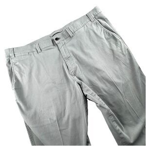 Duck Head Gold School Pant Men 42x32 Gray Chino Khaki Classic Fit Stretch